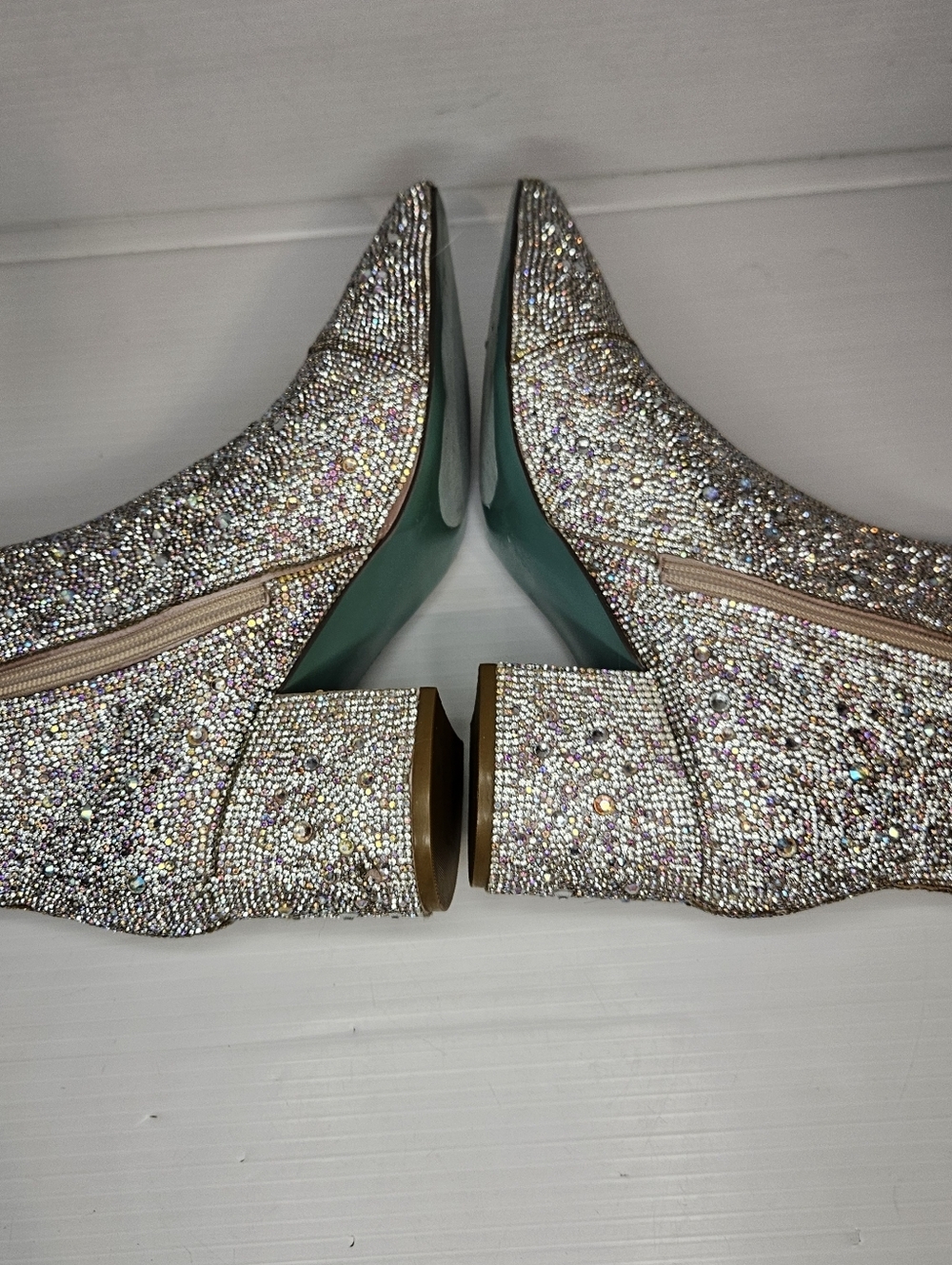 Betsey Johnson Women's Cady Ankle Boot, Rhinestone, 9.6 - Picture 9 of 13